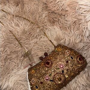 Julian Taylor Gold Embellished Clutch